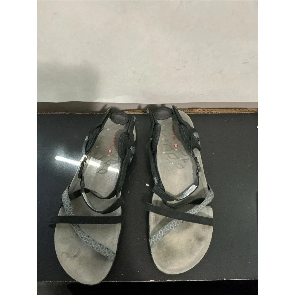 Merrell District Mendi Backstrap Outdoor Sandals Womens 10 Black J94318